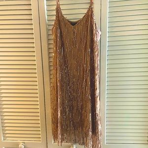 Rose Gold Fringe TORRID Party Dress